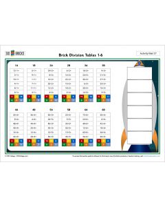 Activity Mat 27: Brick Division Tables 1-6