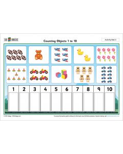 Activity Mat 3: Counting objects 1 to 10