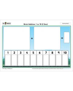 Activity Mat 5: Brick Addition 1 to 10 (2 Sets)